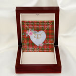 Scotstee Shop - To My Beautiful Girlfriend Valentine Necklace Clan Bruce Tartan Gift for Girlfriend Everlasting Love Necklace