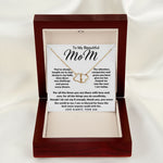 To My Beautiful Mom Necklace The Best Mom Anyone Could Wish For, Mother's Day Gift Necklace Mother's Day Everlasting Love Necklace