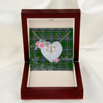 Gift To My Beautiful Girlfriend Valentine Necklace For Soulmate Anniversary Clan Pringle Tartan Everlasting Love Necklace,valentine necklace, necklace girlfriend, necklace for wife, cute necklaces for girlfriend, jewelry for girlfriend, to my soulmate necklace, to my future wife necklace,