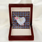 Scotstee Shop - To My Beautiful Girlfriend Valentine Necklace Clan Dalmahoy Tartan Gift for Girlfriend Everlasting Love Necklace