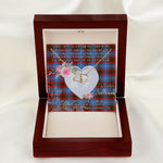 Scotstee Shop - To My Beautiful Girlfriend Valentine Necklace Clan Edinburgh Tartan Gift for Girlfriend Everlasting Love Necklace
