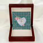 Gift To My Beautiful Girlfriend Valentine Necklace For Soulmate Anniversary Clan Irvine Tartan Everlasting Love Necklace