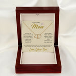 To My Loving Mom Necklace You Are Important To Me Gift For Her Mother's Day Mother's Day Necklace Mother's Day Everlasting Love Necklace