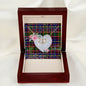 Scotstee Shop - To My Beautiful Girlfriend Valentine Necklace Clan Glas Tartan Gift for Girlfriend Everlasting Love Necklace