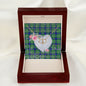Gift To My Beautiful Girlfriend Valentine Necklace For Soulmate Anniversary Clan Haliburton Tartan Everlasting Love Necklace