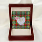 Scotstee Shop - To My Beautiful Girlfriend Valentine Necklace Clan Dundee Tartan Gift for Girlfriend Everlasting Love Necklace