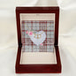Gift To My Beautiful Girlfriend Valentine Necklace For Soulmate Anniversary Clan Clayton Tartan Everlasting Love Necklace,valentine necklace, necklace girlfriend, necklace for wife, cute necklaces for girlfriend, jewelry for girlfriend, to my soulmate necklace, to my future wife necklace,