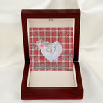 Gift To My Beautiful Girlfriend Valentine Necklace For Soulmate Anniversary Clan MacDougall Dress Tartan Everlasting Love Necklace,valentine necklace, necklace girlfriend, necklace for wife, cute necklaces for girlfriend, jewelry for girlfriend, to my soulmate necklace, to my future wife necklace,