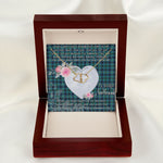 Gift To My Beautiful Girlfriend Valentine Necklace For Soulmate Anniversary Clan Miller Tartan Everlasting Love Necklace,valentine necklace, necklace girlfriend, necklace for wife, cute necklaces for girlfriend, jewelry for girlfriend, to my soulmate necklace, to my future wife necklace,