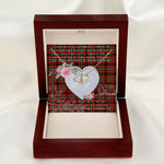 Gift To My Beautiful Girlfriend Valentine Necklace For Soulmate Anniversary Clan Innes of Moray Tartan Everlasting Love Necklace
