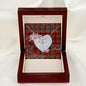 Gift To My Beautiful Girlfriend Valentine Necklace For Soulmate Anniversary Clan Innes of Moray Tartan Everlasting Love Necklace