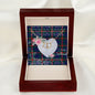 Scotstee Shop - To My Beautiful Girlfriend Valentine Necklace Clan Agnew Tartan Gift for Girlfriend Everlasting Love Necklace