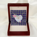 Scotstee Shop - To My Beautiful Girlfriend Valentine Necklace Clan Kinnaird Tartan Gift for Girlfriend Everlasting Love Necklace