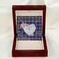 Scotstee Shop - To My Beautiful Girlfriend Valentine Necklace Clan Kinnaird Tartan Gift for Girlfriend Everlasting Love Necklace