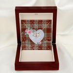 Scotstee Shop - To My Beautiful Girlfriend Valentine Necklace Clan Davidson Dress Dancers Tartan Gift for Girlfriend Everlasting Love Necklace