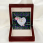 Scotstee Shop - To My Beautiful Girlfriend Valentine Necklace Clan Davidson Tartan Gift for Girlfriend Everlasting Love Necklace