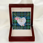 Scotstee Shop - To My Beautiful Girlfriend Valentine Necklace Clan Arbuthnott Hunting Tartan Gift for Girlfriend Everlasting Love Necklace