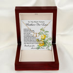 Mother-In-Law Necklace, Thank You To Mother-In-Law Necklace Gift, Mother's Day Everlasting Love Necklace