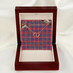 To My Beautiful Soulmate Necklace In Your Eyes I Have Found My Home Clan Galloway Red Tartan Forever Love Necklace Tartan Gift for Girlfriend Everlasting Love Necklace