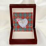 Scotstee Shop - To My Beautiful Girlfriend Valentine Necklace Clan Dunbar Ancient Tartan Gift for Girlfriend Everlasting Love Necklace