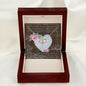 Scotstee Shop - To My Beautiful Girlfriend Valentine Necklace Clan Kennedy Weathered Tartan Gift for Girlfriend Everlasting Love Necklace