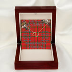 To My Beautiful Soulmate Necklace In Your Eyes I Have Found My Home Clan MacDonell Of Keppoch Modern Tartan Forever Love Necklace Tartan Gift for Girlfriend Everlasting Love Necklace