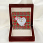Gift To My Beautiful Girlfriend Valentine Necklace For Soulmate Anniversary Clan Morrison Modern Tartan Everlasting Love Necklace,valentine necklace, necklace girlfriend, necklace for wife, cute necklaces for girlfriend, jewelry for girlfriend, to my soulmate necklace, to my future wife necklace,