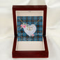 Scotstee Shop - To My Beautiful Girlfriend Valentine Necklace Clan Garden Tartan Gift for Girlfriend Everlasting Love Necklace
