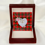 Scotstee Shop - To My Beautiful Girlfriend Valentine Necklace Clan Dunbar Modern Tartan Gift for Girlfriend Everlasting Love Necklace
