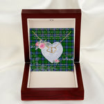 Scotstee Shop - To My Beautiful Girlfriend Valentine Necklace Clan Forsyth Modern Tartan Gift for Girlfriend Everlasting Love Necklace