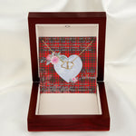 Gift To My Beautiful Girlfriend Valentine Necklace For Soulmate Anniversary Clan Matheson Tartan Everlasting Love Necklace,valentine necklace, necklace girlfriend, necklace for wife, cute necklaces for girlfriend, jewelry for girlfriend, to my soulmate necklace, to my future wife necklace,