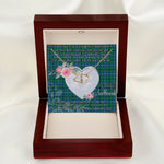 Gift To My Beautiful Girlfriend Valentine Necklace For Soulmate Anniversary Clan Sandilands Ancient Tartan Everlasting Love Necklace,valentine necklace, necklace girlfriend, necklace for wife, cute necklaces for girlfriend, jewelry for girlfriend, to my soulmate necklace, to my future wife necklace,