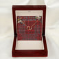 To My Beautiful Soulmate Necklace In Your Eyes I Have Found My Home Clan MacIver Red Tartan Forever Love Necklace Tartan Gift for Girlfriend Everlasting Love Necklace