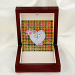 Scotstee Shop - To My Beautiful Girlfriend Valentine Necklace Clan Baxter Tartan Gift for Girlfriend Everlasting Love Necklace