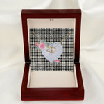 Gift To My Beautiful Girlfriend Valentine Necklace For Soulmate Anniversary Clan Scott Black White Ancient Tartan Everlasting Love Necklace,valentine necklace, necklace girlfriend, necklace for wife, cute necklaces for girlfriend, jewelry for girlfriend, to my soulmate necklace, to my future wife necklace,