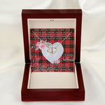 Gift To My Beautiful Girlfriend Valentine Necklace For Soulmate Anniversary Clan MacQueen Tartan Everlasting Love Necklace,valentine necklace, necklace girlfriend, necklace for wife, cute necklaces for girlfriend, jewelry for girlfriend, to my soulmate necklace, to my future wife necklace,
