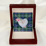 Scotstee Shop - To My Beautiful Girlfriend Valentine Necklace Clan Davidson of Tulloch Tartan Gift for Girlfriend Everlasting Love Necklace