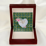 Scotstee Shop - To My Beautiful Girlfriend Valentine Necklace Clan Allan Tartan Gift for Girlfriend Everlasting Love Necklace