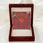 To My Beautiful Soulmate Necklace In Your Eyes I Have Found My Home Clan Ross Tartan Forever Love Necklace Tartan Gift for Girlfriend Everlasting Love Necklace