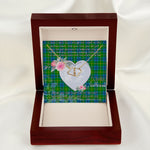Gift To My Beautiful Girlfriend Valentine Necklace For Soulmate Anniversary Clan Johnston Tartan Everlasting Love Necklace
