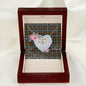 Scotstee Shop - To My Beautiful Girlfriend Valentine Necklace Clan Gordon Weathered Tartan Gift for Girlfriend Everlasting Love Necklace