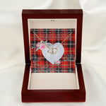 Gift To My Beautiful Girlfriend Valentine Necklace For Soulmate Anniversary Clan Marjoribanks Tartan Everlasting Love Necklace,valentine necklace, necklace girlfriend, necklace for wife, cute necklaces for girlfriend, jewelry for girlfriend, to my soulmate necklace, to my future wife necklace,