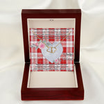 Gift To My Beautiful Girlfriend Valentine Necklace For Soulmate Anniversary Clan Maxwell Plaid Tartan Everlasting Love Necklace,valentine necklace, necklace girlfriend, necklace for wife, cute necklaces for girlfriend, jewelry for girlfriend, to my soulmate necklace, to my future wife necklace,