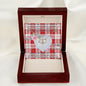 Gift To My Beautiful Girlfriend Valentine Necklace For Soulmate Anniversary Clan Maxwell Plaid Tartan Everlasting Love Necklace,valentine necklace, necklace girlfriend, necklace for wife, cute necklaces for girlfriend, jewelry for girlfriend, to my soulmate necklace, to my future wife necklace,