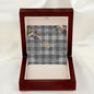 To My Beautiful Soulmate Necklace In Your Eyes I Have Found My Home Clan Douglas Grey Modern Tartan Forever Love Necklace Tartan Gift for Girlfriend Everlasting Love Necklace