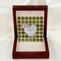 Scotstee Shop - To My Beautiful Girlfriend Valentine Necklace Clan Barclay Dress Modern Tartan Gift for Girlfriend Everlasting Love Necklace