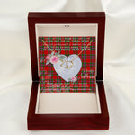 Scotstee Shop - To My Beautiful Girlfriend Valentine Necklace Clan Drummond Of Perth Tartan Gift for Girlfriend Everlasting Love Necklace