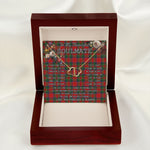 To My Beautiful Soulmate Necklace In Your Eyes I Have Found My Home Clan MacDuff Tartan Forever Love Necklace Tartan Gift for Girlfriend Everlasting Love Necklace