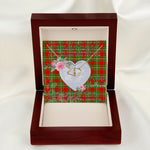 Scotstee Shop - To My Beautiful Girlfriend Valentine Necklace Clan Grierson Tartan Gift for Girlfriend Everlasting Love Necklace