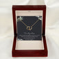 To My Mom Necklace -Mother's Day Gift For Mom From Son, Thank You Mom Mother's Day Everlasting Love Necklace
